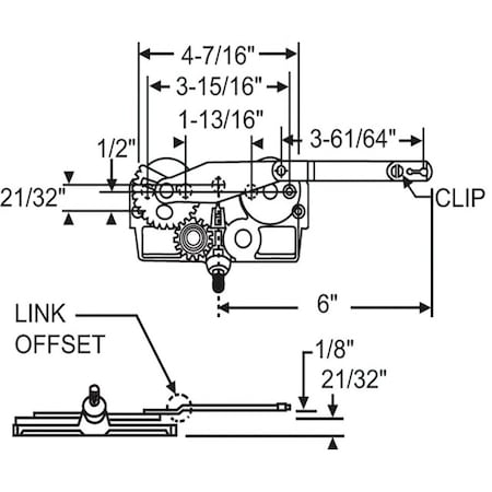 Strybuc Dyad Arm Casement Operator 36-193